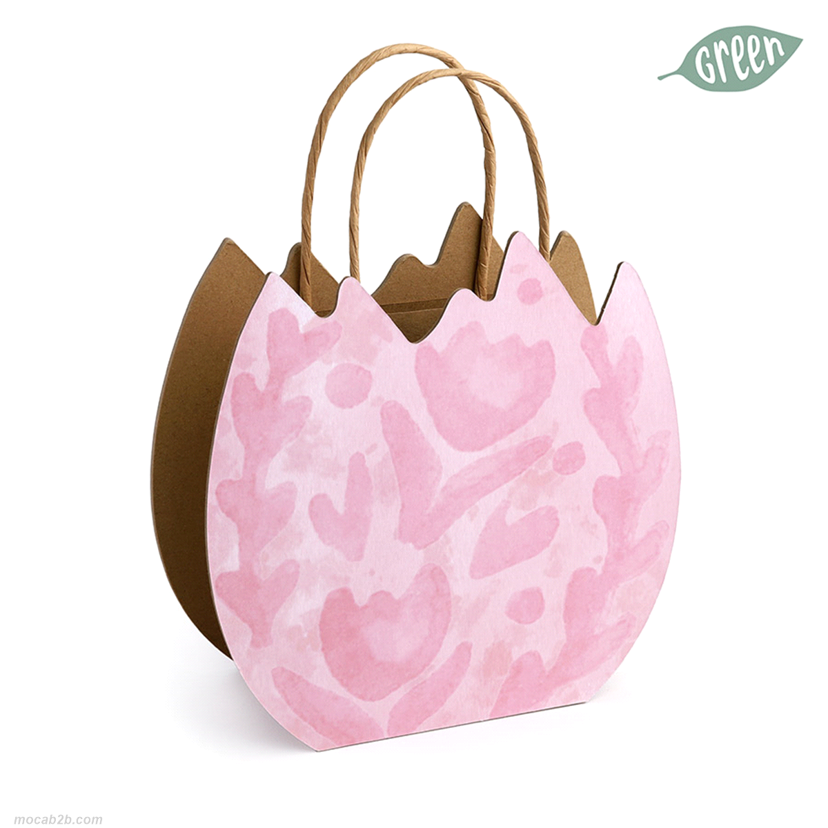 SPRING PAPERBAG ROSA 17x17x7