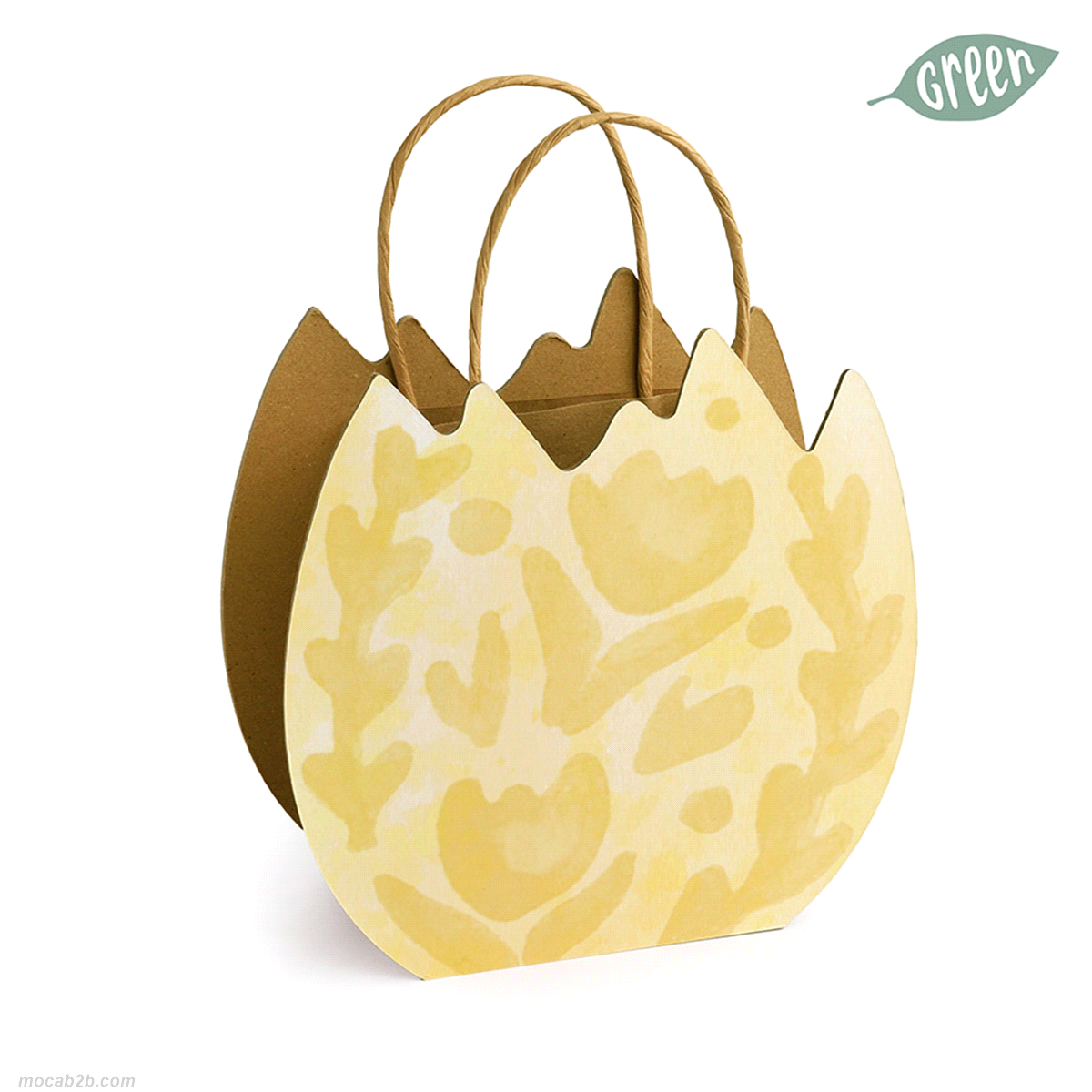 SPRING PAPERBAG GIALLO 17x17x7