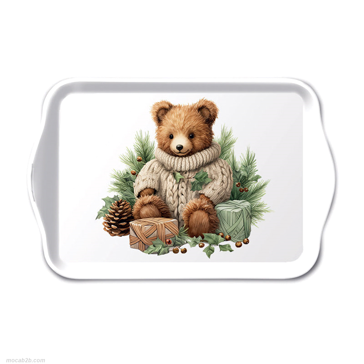 VASSOIO CUDDLE BEAR MELAMINA 13x21cm 