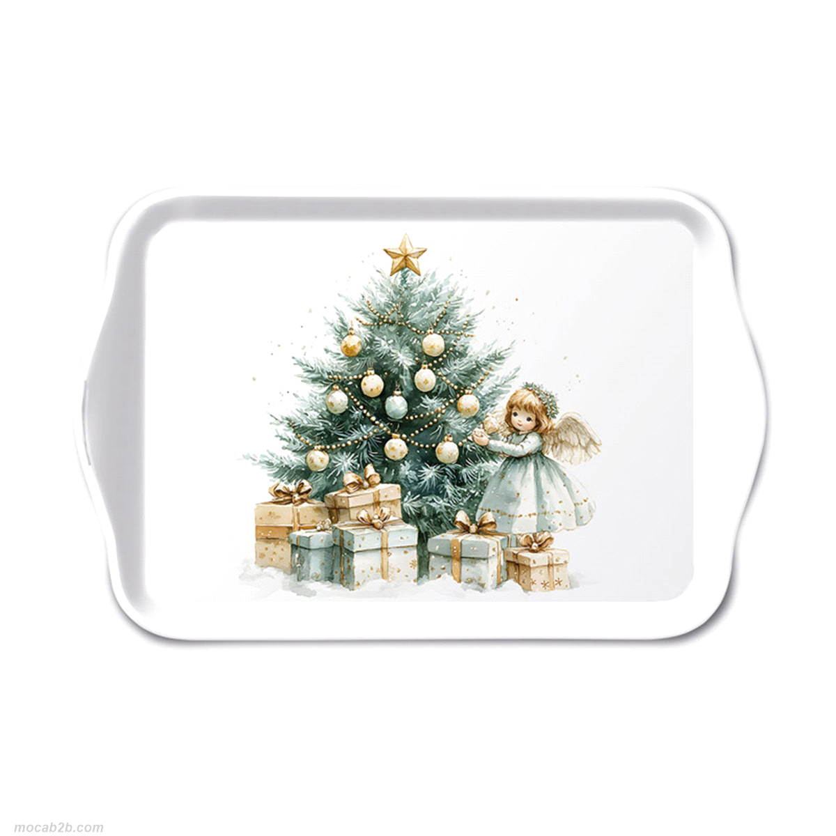 VASSOIO CHRISTMAS FAIRY MELAMINA 13x21cm 