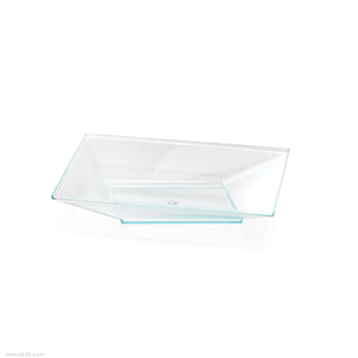 Coperchio vaschetta Glamour. Materiale: PS - Misura: (L) 167 x (B) 167 x (H) 30 mm - Colore: Cristallo - Pz x cartone: 100 