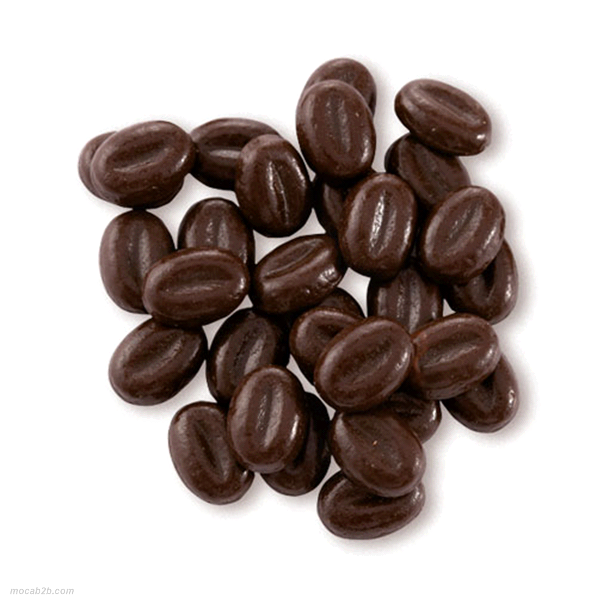 Chicchi di caffè al cioccolato. 
