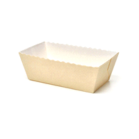 Forme da forno realizzate in cartoncino microonda certificato per la cottura, oltre a favorire la cottura sono apprezzati perchè facilitano il distacco del prodotto. Dimensioni: 130x70mm - H 53mm 