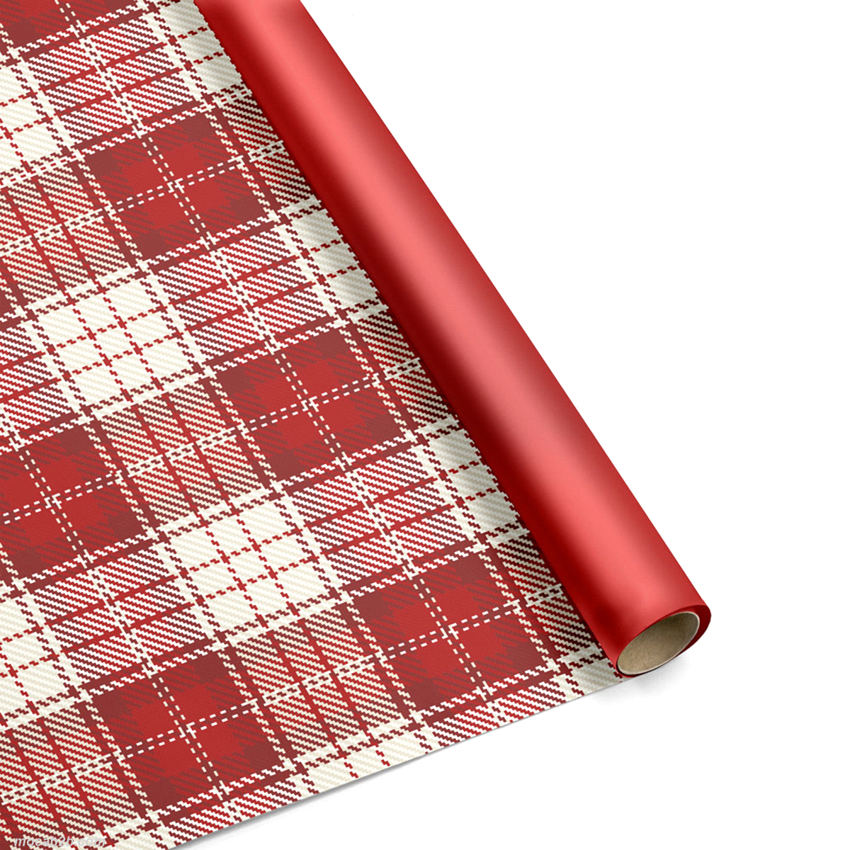 Bobina poli New tartan bordeaux con packaging personalizzato Wandy 1x 25mt. 