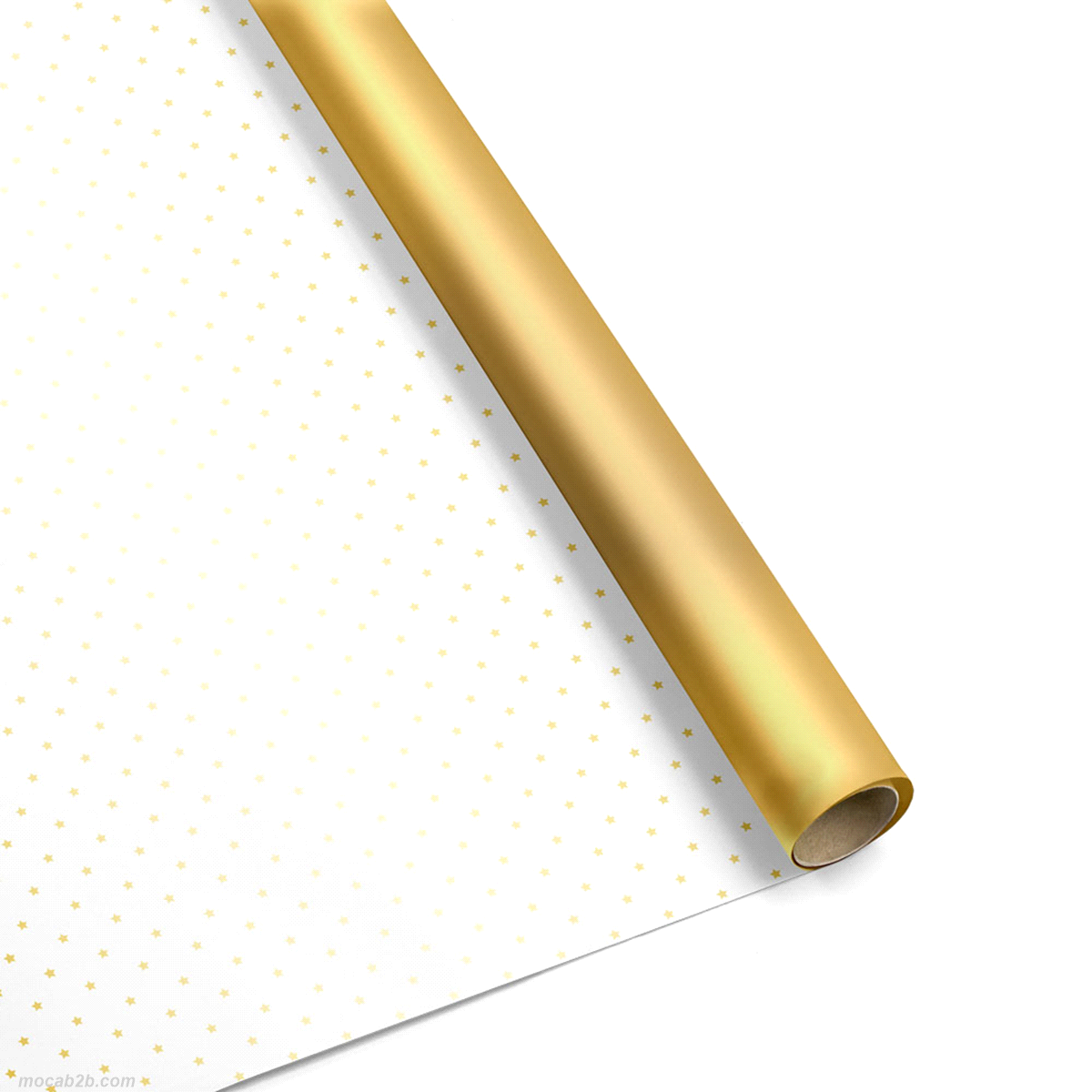 Bobina poli mini star bianco antico/oro con packaging personalizzato Wandy 1x 25mt. 