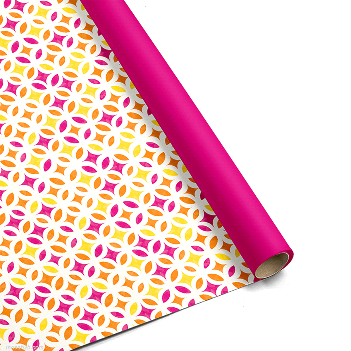 BOBINA PATTERN FUCSIA/ARANCIO 1x25mt 