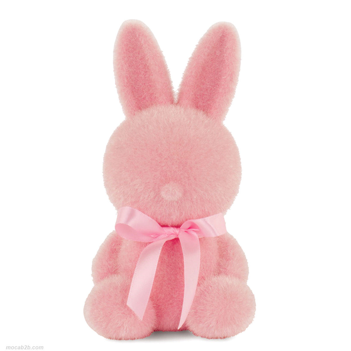CONIGLIETTO  ROSA FLOCCATO DA APPENDERE h.18 