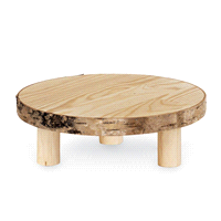 Alzata betulla. Misure: diametro 25 cm altezza 10cm. 