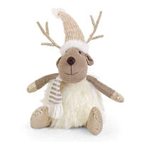 RENNA SEDUTA AVORIO/BEIGE h.31,5cm 