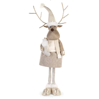 RENNA IN PIEDI AVORIO/BEIGE h.96 cm 