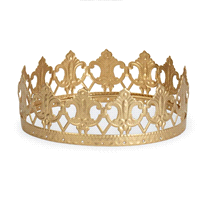 CORONCINA METALLO ORO @15 h5,5cm 