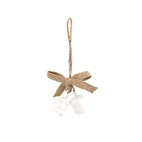 CAMPANELLE BIANCHE C/FIOCCOcm5,5x2pz 