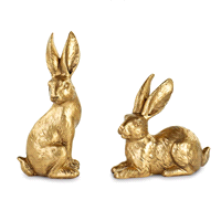 CONIGLIETTO ORO ASSORTITO h.13,5cm 