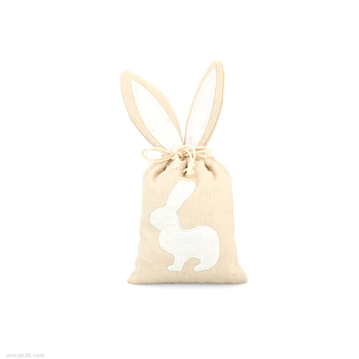SACCHETTO CON CONIGLIETTO BIANCO 10x20 