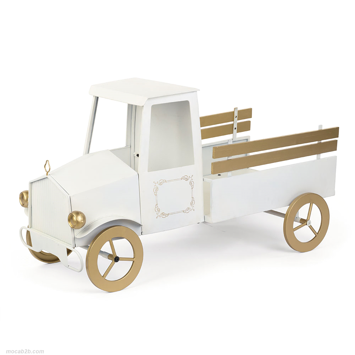 CAMIONCINO BIANCO ORO 101x56x63 