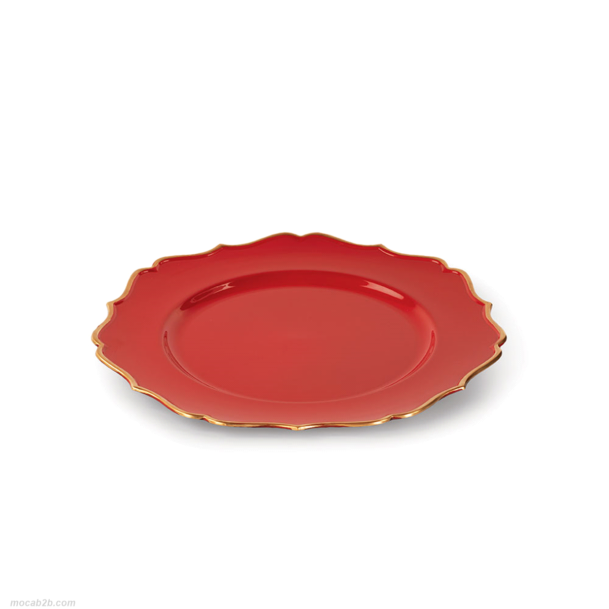SOTTOPIATTO ROSSO/ORO @32,5cm 