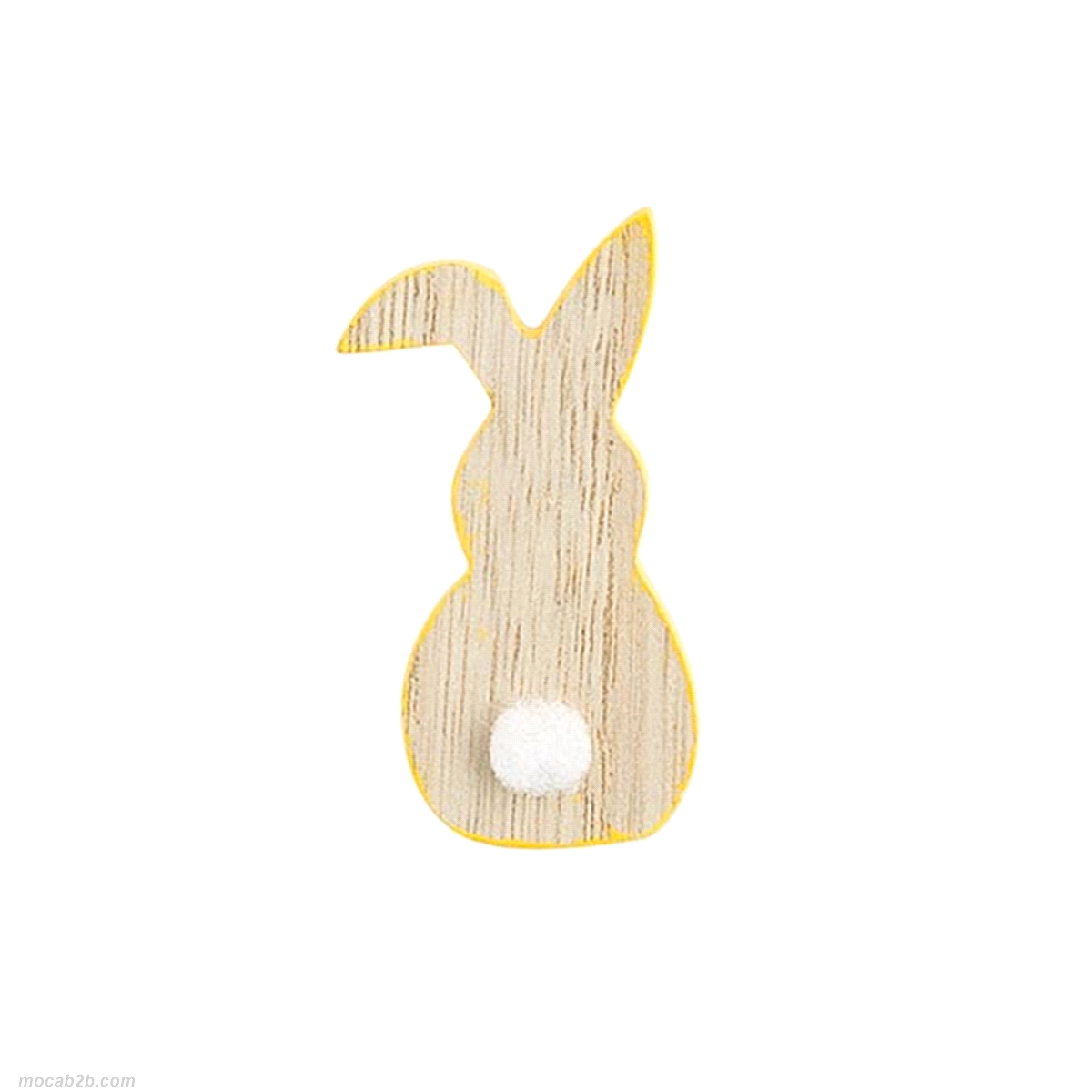 BOX 8 CONIGLI BORDO GIALLO 5cm 