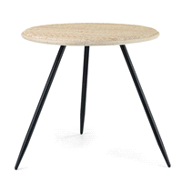 TAVOLINO RATTAN NATURALE @43h44cm 