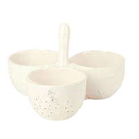 TRIS CIOTOLE BIANCO PERLATO d.23h16 