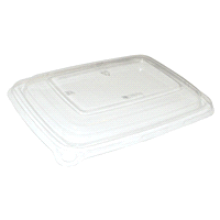 Coperchio in PET per insalatiere rettangolari sia da 600ml (DAMP73180) che da 950ml (DAMP73180) 
