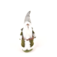 BABBO NATALE TESSUTO GRIG/VERDE h.78 