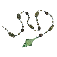GHIRLANDA VERDE/ORO 100cm 