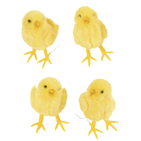 Descrizione articolo in fatturazione: PULCINI GIALLI ASSORTITI 8cm x 12pz  ... 