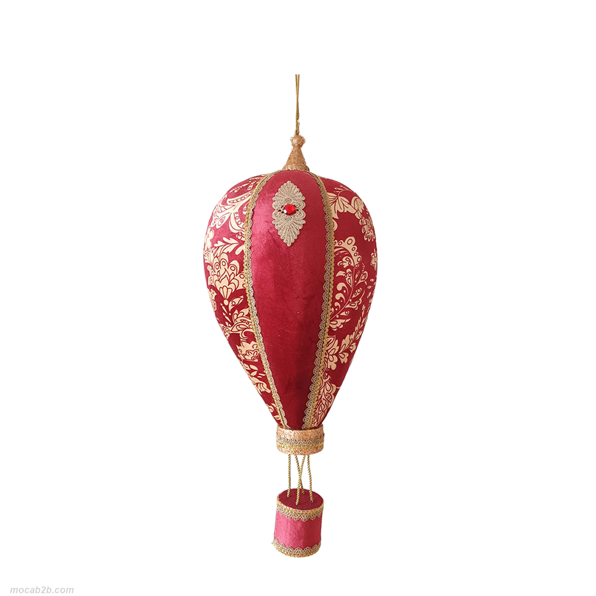 MONGOLFIERA DECOR ROSSA 25x25 h.60 
