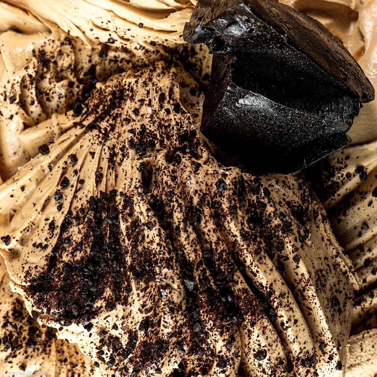 Preparato in polvere per gelato alla liquirizia, dosaggio 30 gr di prodotto per litro di miscela. 