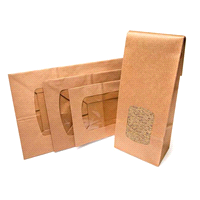 Sacchetti millerighe finestrati sealing 10+6x29 x50pz (finestra 6x9). Fondo quadro. 