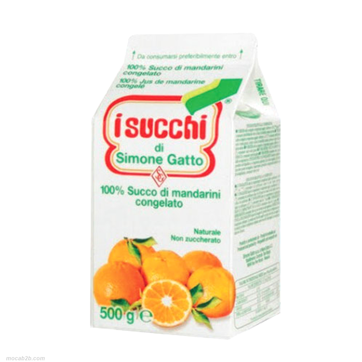 Succo surgelato di mandarino in brick da 500gr. 