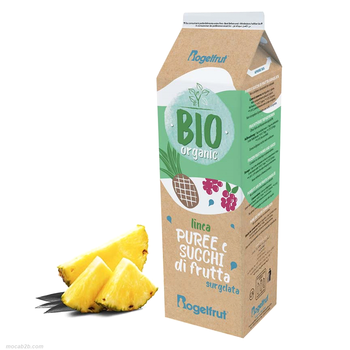  Prodotto con frutti di origine tropicale, è perfetta in gelateria, per la produzione di sorbetti, gelate, granite e frullati, in sostituzione della frutta fresca intera. 