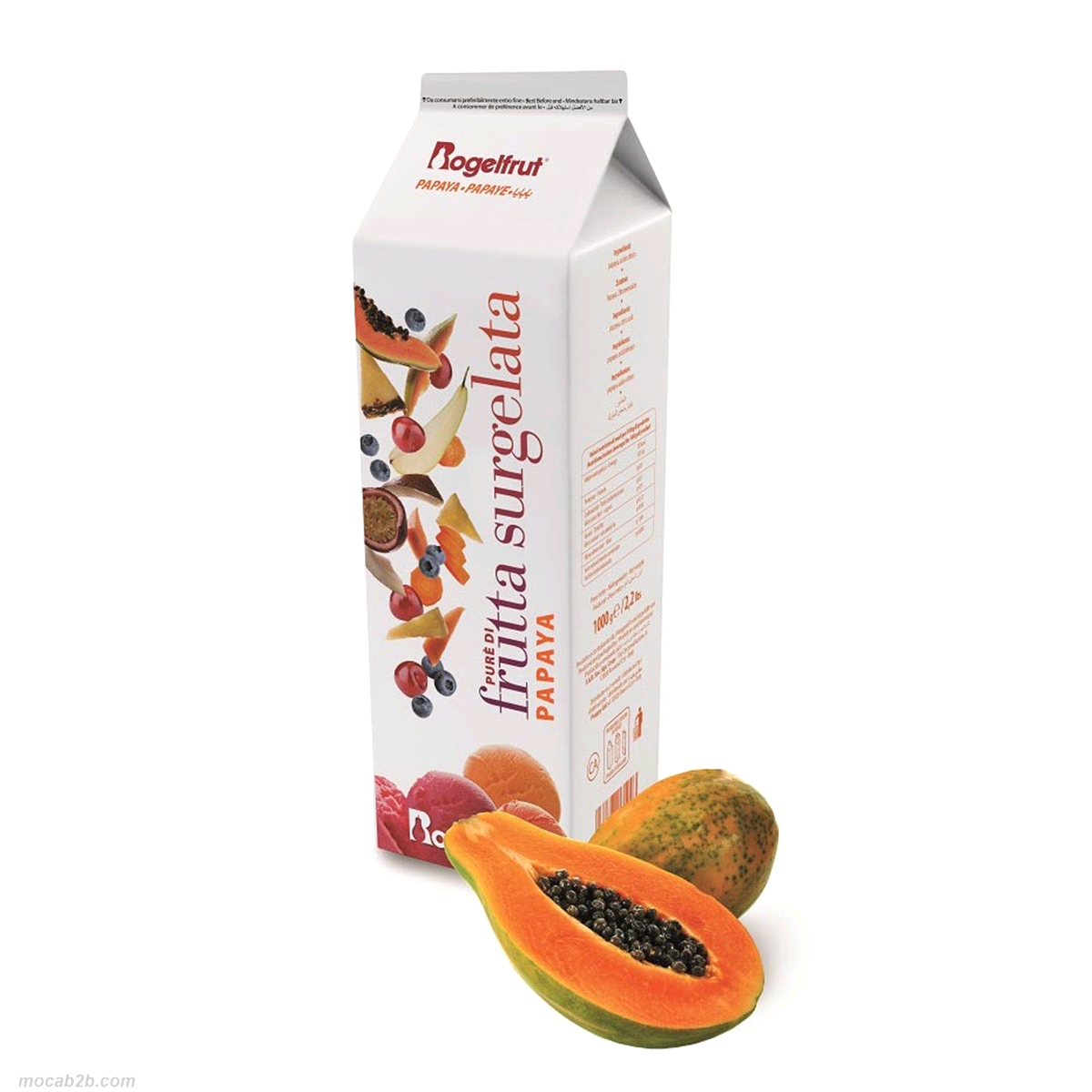 Purea di papaya con una polpa zuccherina particolarmente profumata e facilita in modo particolare la digestione. Perfetta in gelateria, per la produzione di sorbetti, gelate, granite e frullati, in sostituzione della frutta fresca intera. 