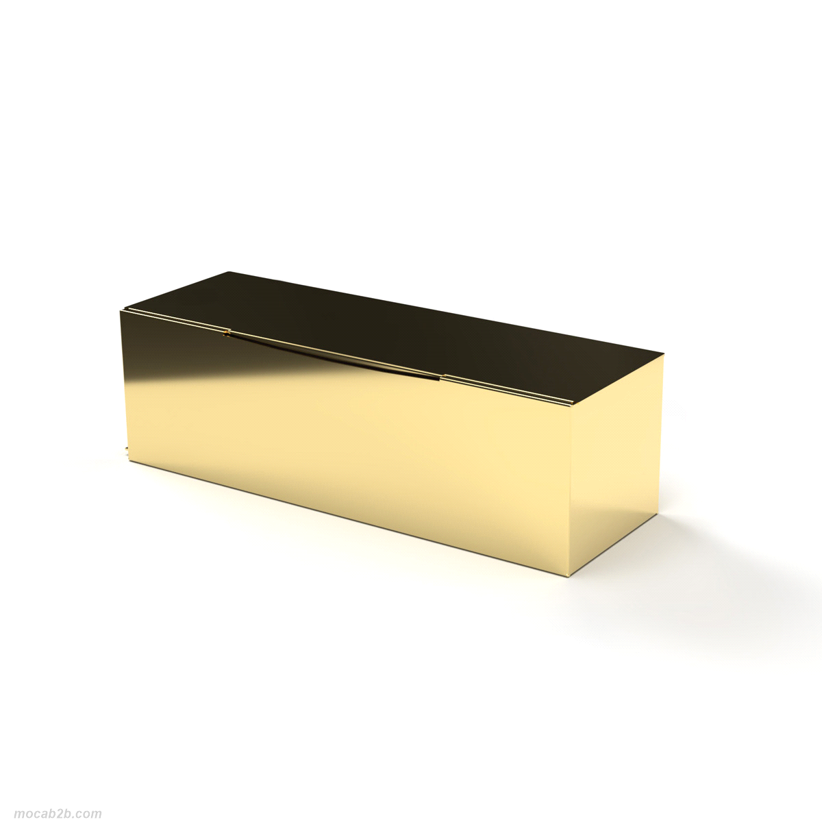 Scatola vino magnum oro con fermabottiglie. Dimensioni. 39x12x12. 