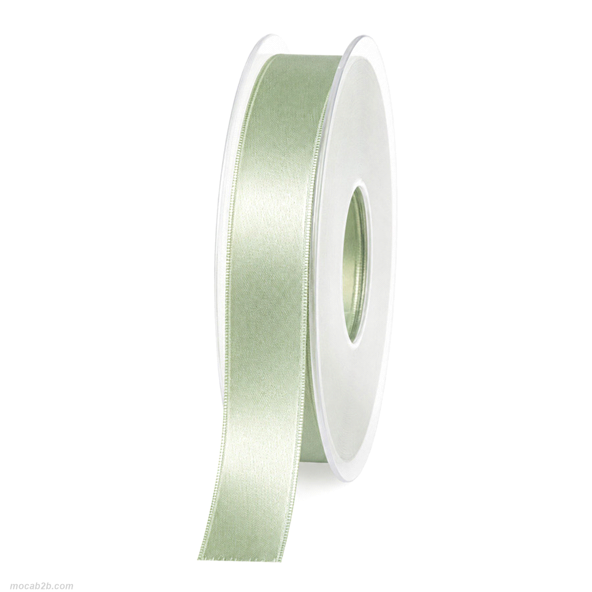 NASTRO DOPPIO RASO VERDE MARE mm25x50mt 