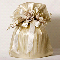 Portapanettone lamè 40x39. Made in China. 