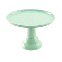 Alzata in melamina menta diametro cm 30, altezza cm 20. Indispensabile per completare la tavola, presentare torte e per le confettate. 