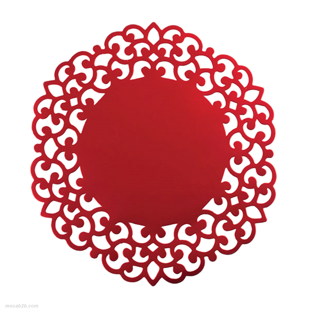 SOTTOPIATTI ROSSI LASER CUT @33 x4pz 