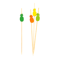 25 PICKS ANANAS CM.12 COLORI ASSORTITI 