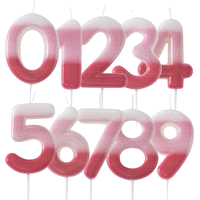 CANDELINE SFUMATE ROSA NR. 0 h.10,5 