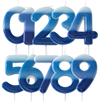 CANDELINE SFUMATE BLU NR. 9 h.10,5 