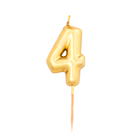 CANDELINA METAL N. 4 ORO h8(12) 