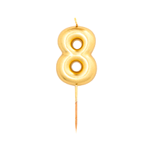 CANDELINA METAL N. 8 ORO h8(12) 
