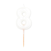 CANDELINA PERLATA N. 8 BIANCO h8(12) 