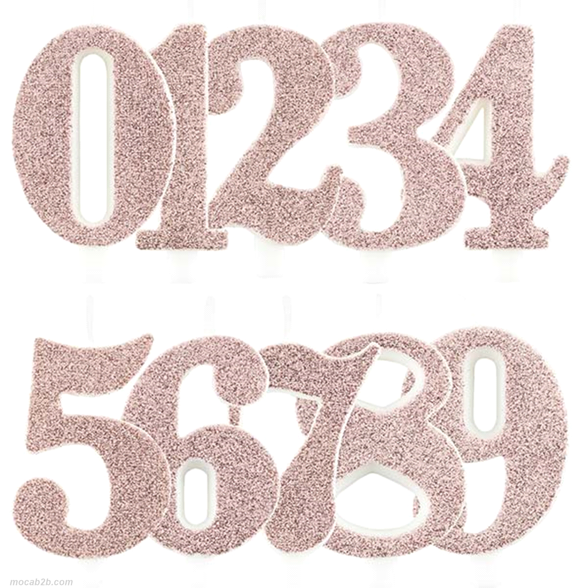 CANDELINE GLITTER ROSE GOLD N.5 h9,5 