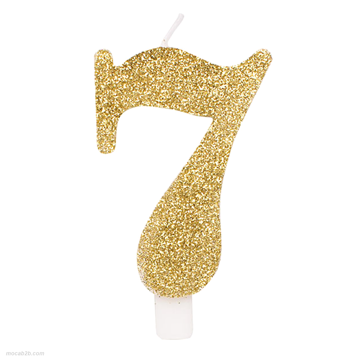 CANDELINA GLITTER N. 7 ORO h9,5(12) 
