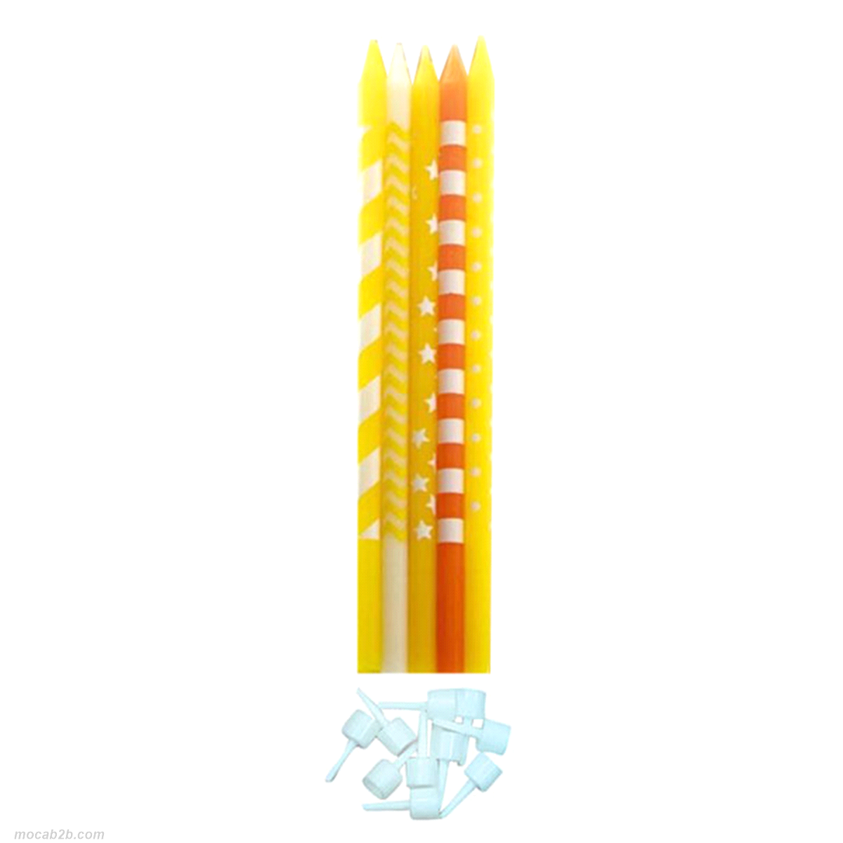 10 candeline gialle 