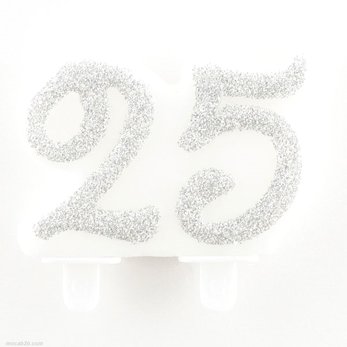 CANDELA 25 ANNI ARGENTO GLIT.h7(24) 