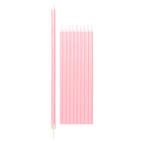 CANDELINE ROSA/PERLA 15,5cm x10pz 
