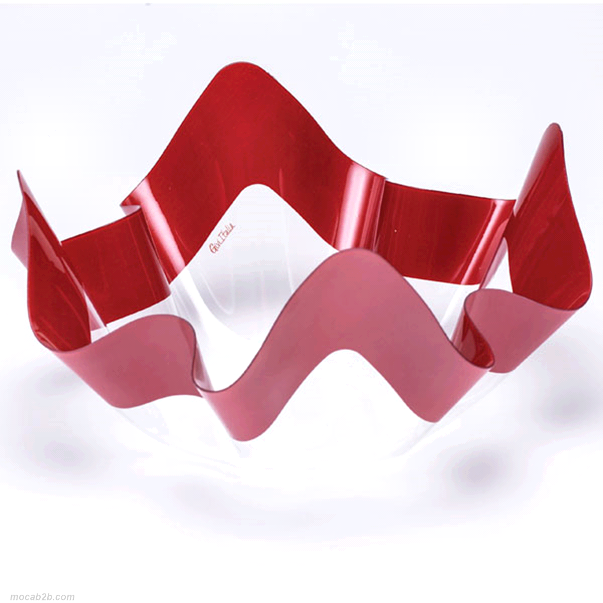 CONTENITORE PET ROSSO PERLATO 22x12 